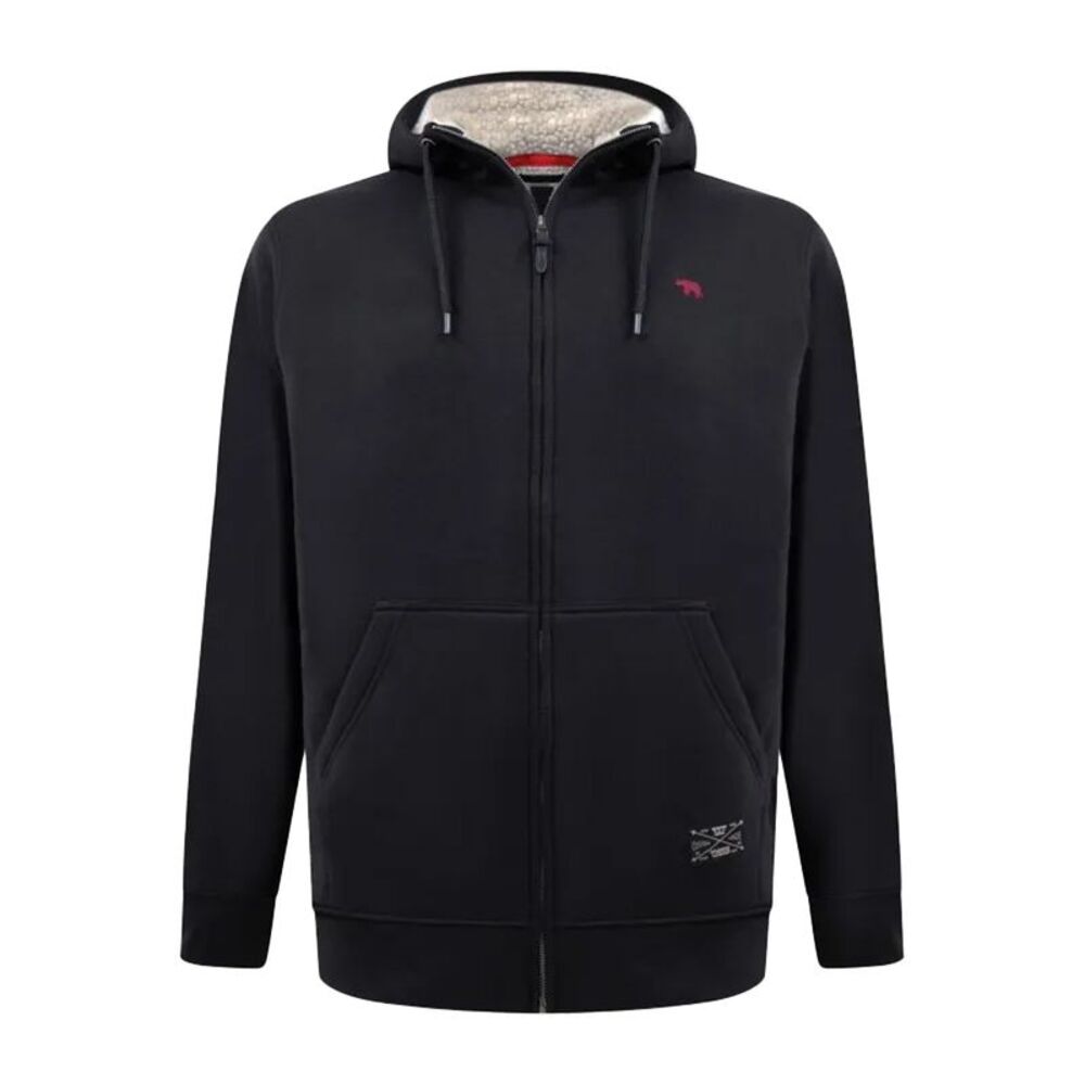 Duke Mens Metcalfe D555 Kingsize Full Zip Hoodie / Black